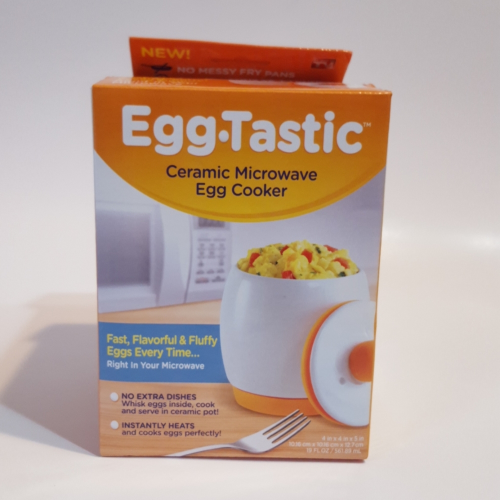 Eggtastic Ceramic Microwave Egg Cooker BRAND NEW